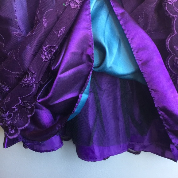 Bonnie Jean Sz 7 Holiday Sleeveless Dress Girls Tulle Sequins Embellished - Picture 4 of 5